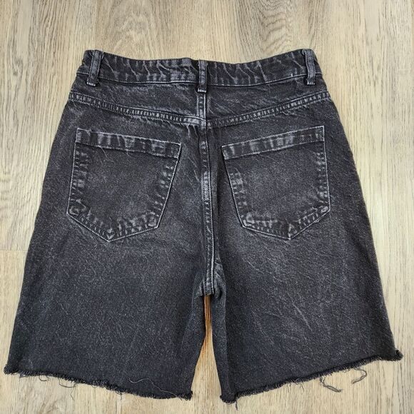 Zara The 90's Bermuda High Rise Shorts Size 10 - Picture 4 of 7